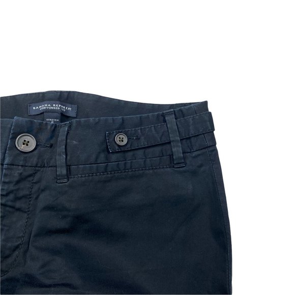 Banana Republic Pants Contoured Fit Crop Womens Size 6 Stretch Black Mid Rise - Picture 5 of 9